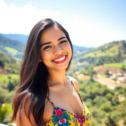 Create a beautiful image of a 20-year-old Venezuelan woman