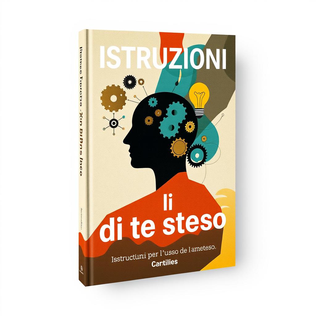 A thought-provoking book cover titled 'Istruzioni per l’uso di te stesso'