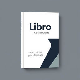 Create a book cover titled 'Libro: Istruzione per Uso Umano'