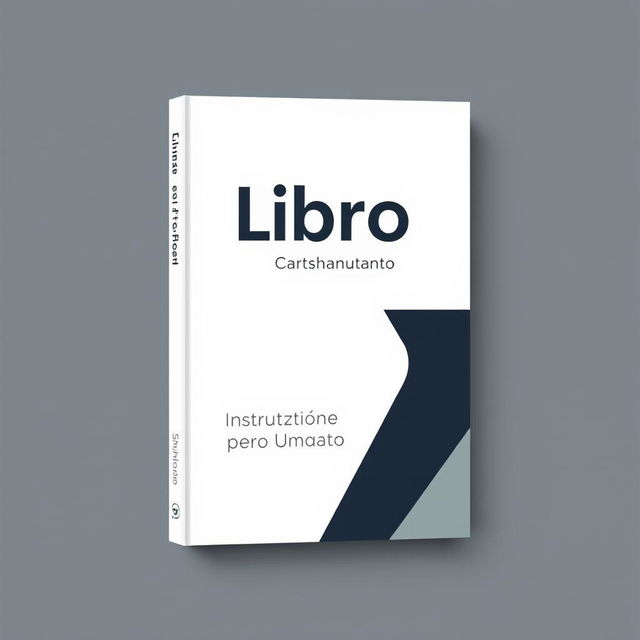 Create a book cover titled 'Libro: Istruzione per Uso Umano'