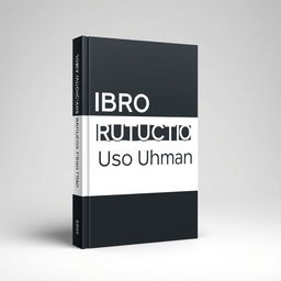 Design a book cover for a book titled 'Libro Istruzione per Uso Umano'