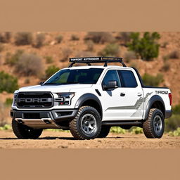 A 2025 Ford Maverick pick-up truck in white, featuring fifteen52 wheels with offroad tires