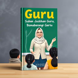 Create a book cover for a book titled 'Guru, Bukan Sembarang Guru'