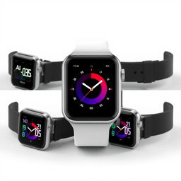 A redesigned watch featuring digital readings on the face and a vibrant color display