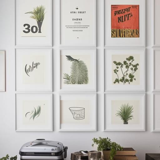 A room with a vintage aesthetic, adorned with timeless wall posters