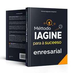 Design a book cover with the title 'Método IMAGINE para o sucesso empresarial'