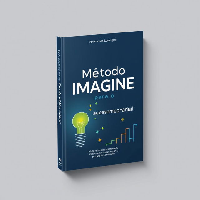 Design a book cover with the title 'Método IMAGINE para o sucesso empresarial'