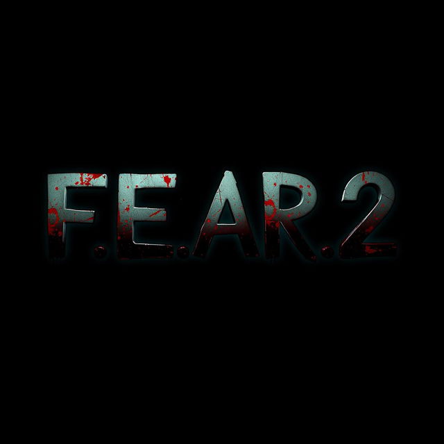 Create a horror-themed text image in PNG format with the letters 'F