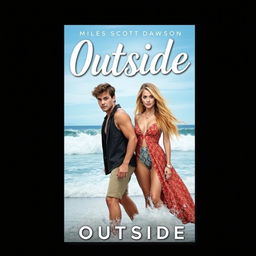 Create a book cover for a novel titled 'Outside'