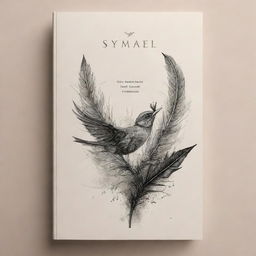 Redesign the cover for a poetry book titled 'Symael'. Integrate elements associated with poetry such as quills, ink, parchment, and a suggestion of nature for a creative touch.