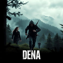 A poster design for the series 'DENA' set in the DENA mountains in Iran