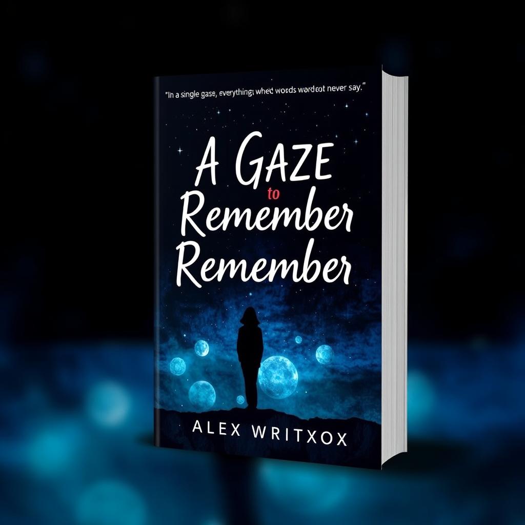 Create a captivating book cover for the title 'A Gaze to Remember'