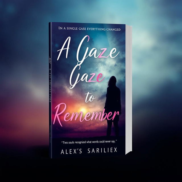 Create a captivating book cover for the title 'A Gaze to Remember'