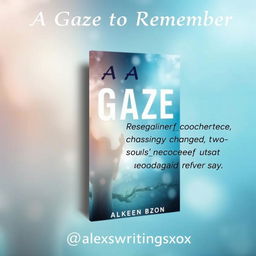 Create a captivating book cover for the title 'A Gaze to Remember'