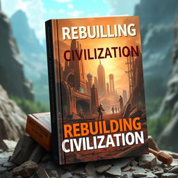 A book cover depicting the rebuilding of civilization