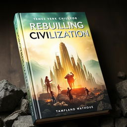 A book cover depicting the rebuilding of civilization