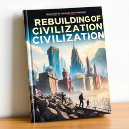 A book cover depicting the rebuilding of civilization