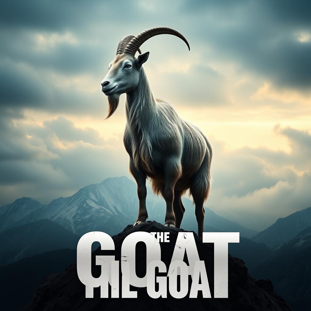 Create a movie poster with the title 'The Goat'