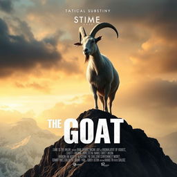 Create a movie poster with the title 'The Goat'