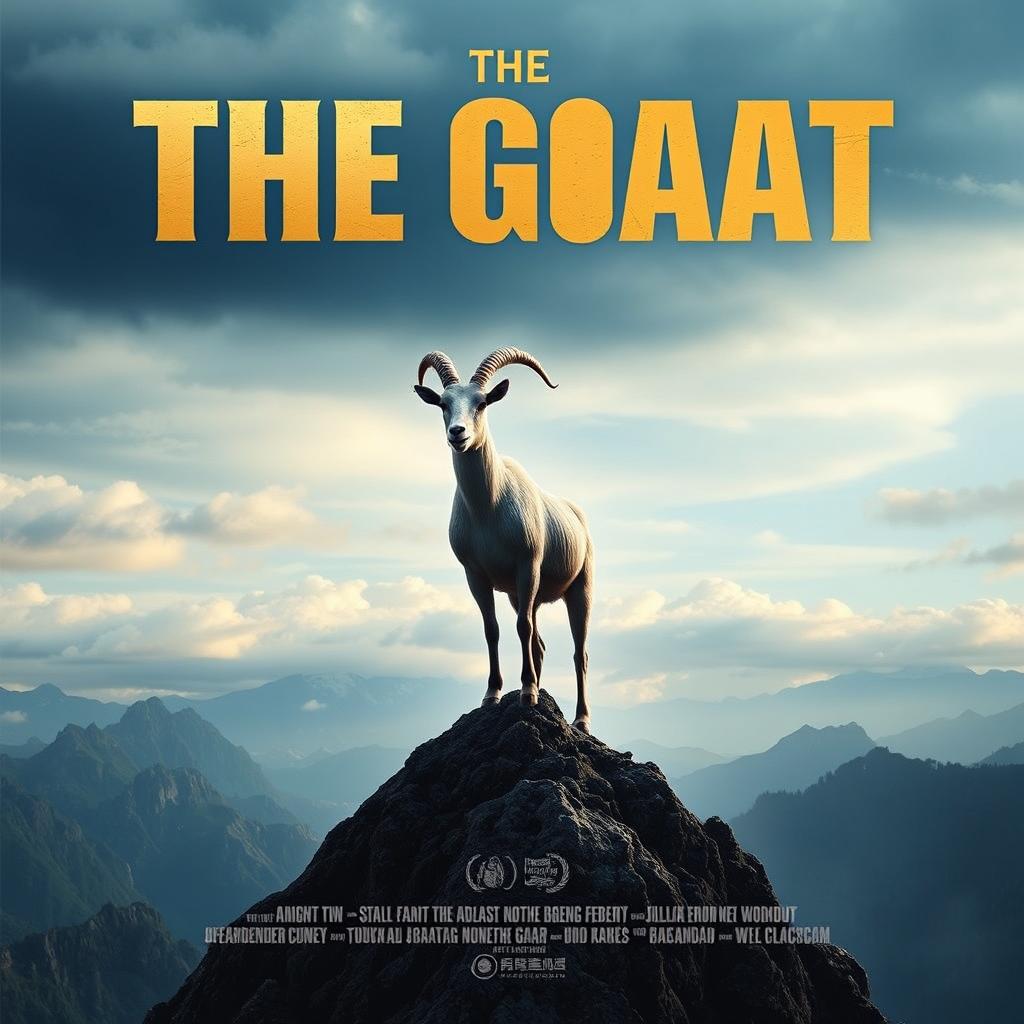 Create a movie poster with the title 'The Goat'