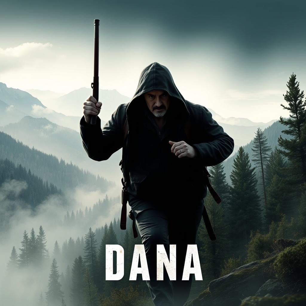 A poster design for the series 'Dana' set in the Dana mountains in Iran