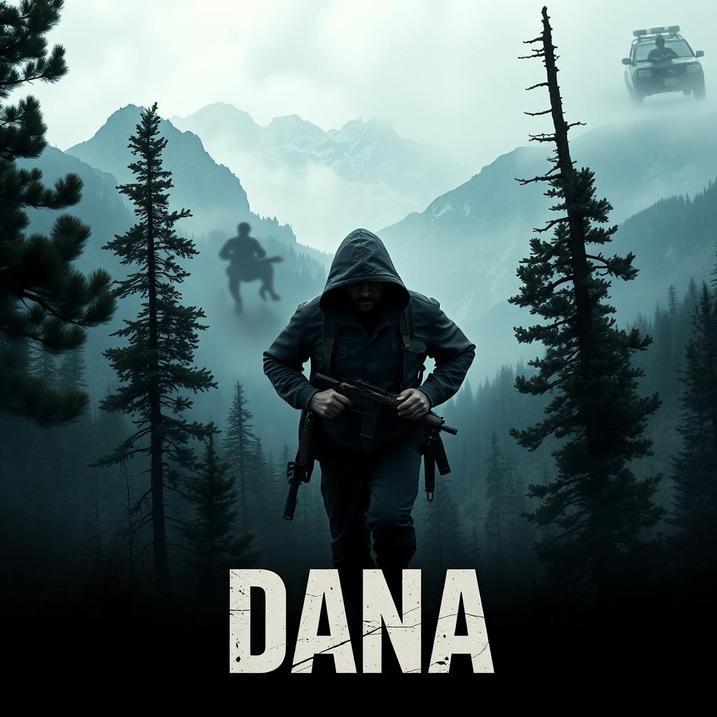 A poster design for the series 'Dana' set in the Dana mountains in Iran