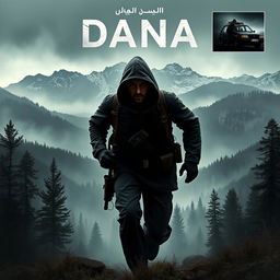 A poster design for the series 'Dana' set in the Dana mountains in Iran