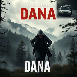 A poster design for the series 'Dana' set in the Dana mountains in Iran