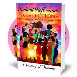 Book cover titled 'Radiant Reflections: A Journey of Empowerment for Women' by Grace Dube