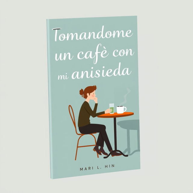 A book cover for 'Tomándome un café con mi ansiedad'