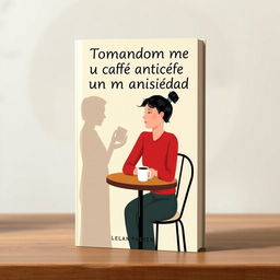 A book cover for 'Tomándome un café con mi ansiedad'