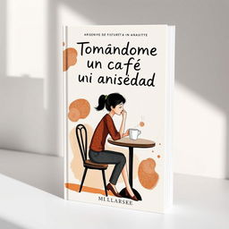 A book cover for 'Tomándome un café con mi ansiedad'