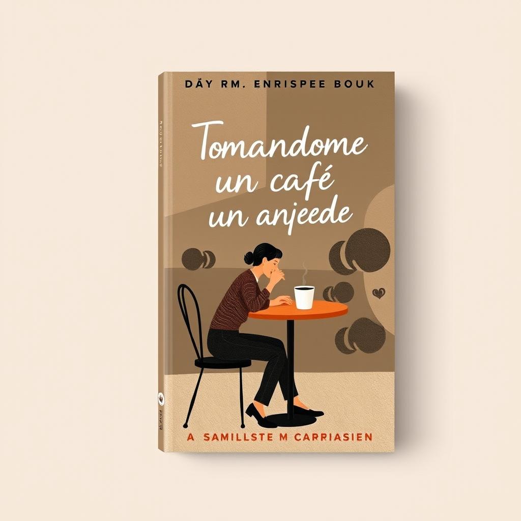 A book cover for 'Tomándome un café con mi ansiedad'