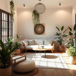 Create a beautiful and serene space inspired by the example image provided