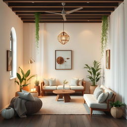 Create a beautiful and serene space inspired by the example image provided