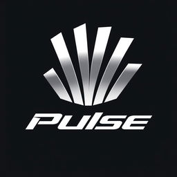 Create a sleek and modern car logo for a brand named 'Pulse'