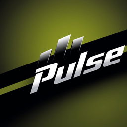 Create a sleek and modern car logo for a brand named 'Pulse'