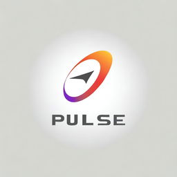 Create a unique car logo for 'Pulse' featuring a stylized 'P' connected with bars that form a pulse or heartbeat pattern