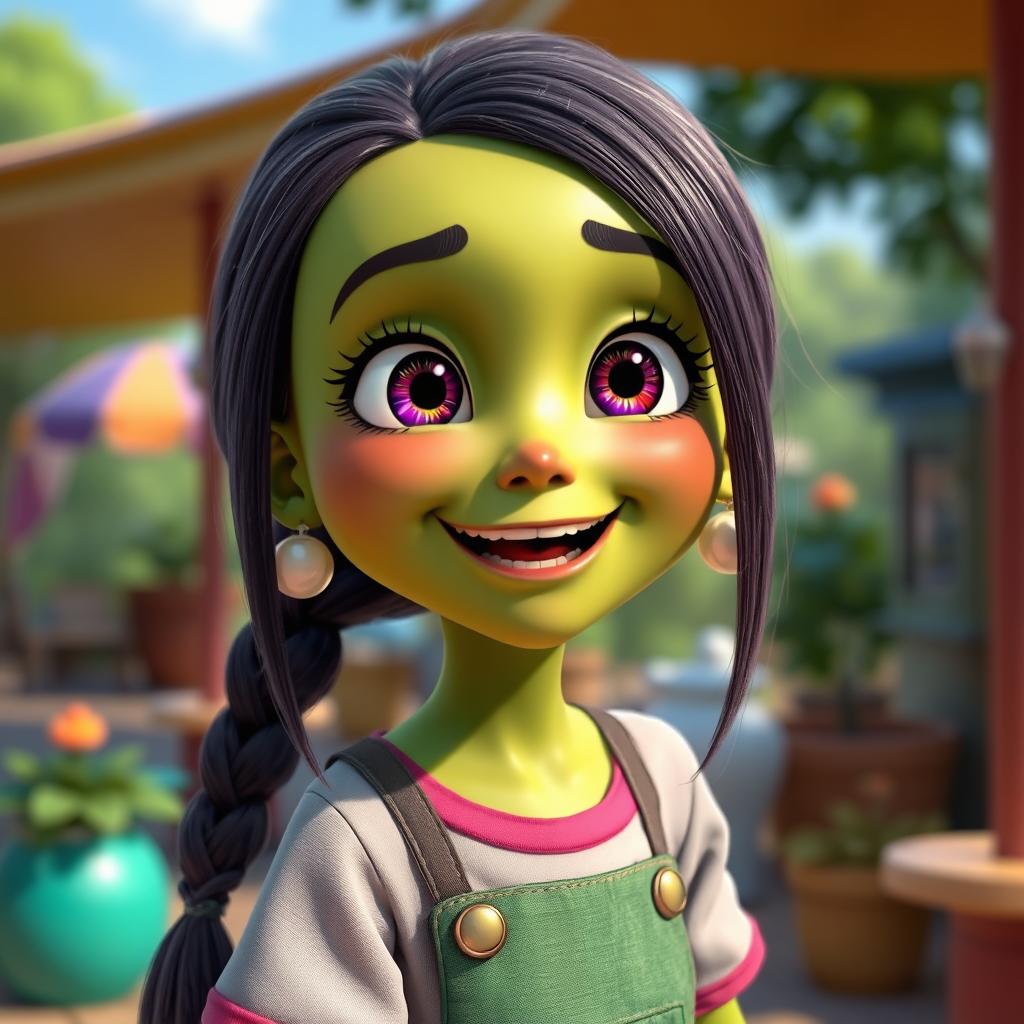 A photorealistic version of Mona from Nanalan