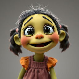 A photorealistic version of Mona from the Canadian kid's show Nanalan