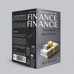 A book cover with the theme of finances