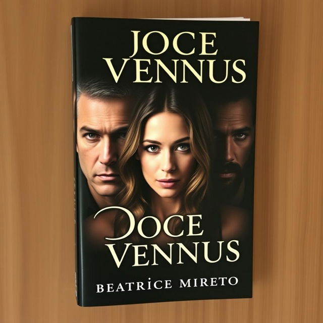 A book cover titled 'Doce Vennus' featuring two men and a woman