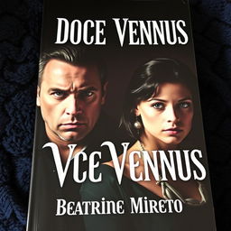 A book cover titled 'Doce Vennus' featuring two men and a woman