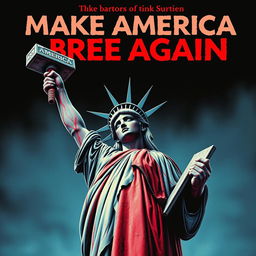 A horror movie poster titled 'MAKE AMERICA BREE AGAIN'