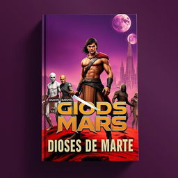 Create a professional and high-quality book cover for 'Dioses De Marte'