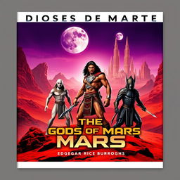 Create a professional and high-quality book cover for 'Dioses De Marte'