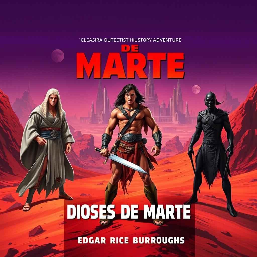 Create a professional and high-quality book cover for 'Dioses De Marte'