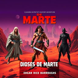 Create a professional and high-quality book cover for 'Dioses De Marte'