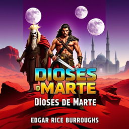 Create a professional and high-quality book cover for 'Dioses De Marte'