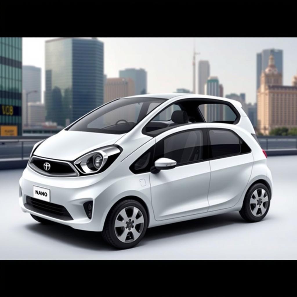 A conceptual design of the Tata Nano as a sedan